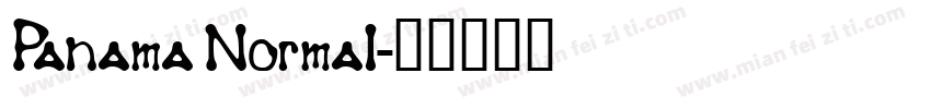 Panama Normal字体转换
